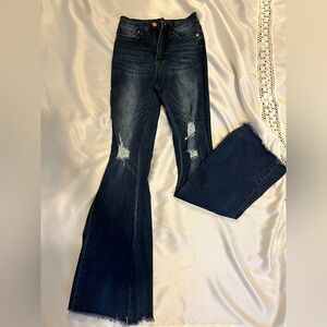 YMI distressed flare jeans NWT